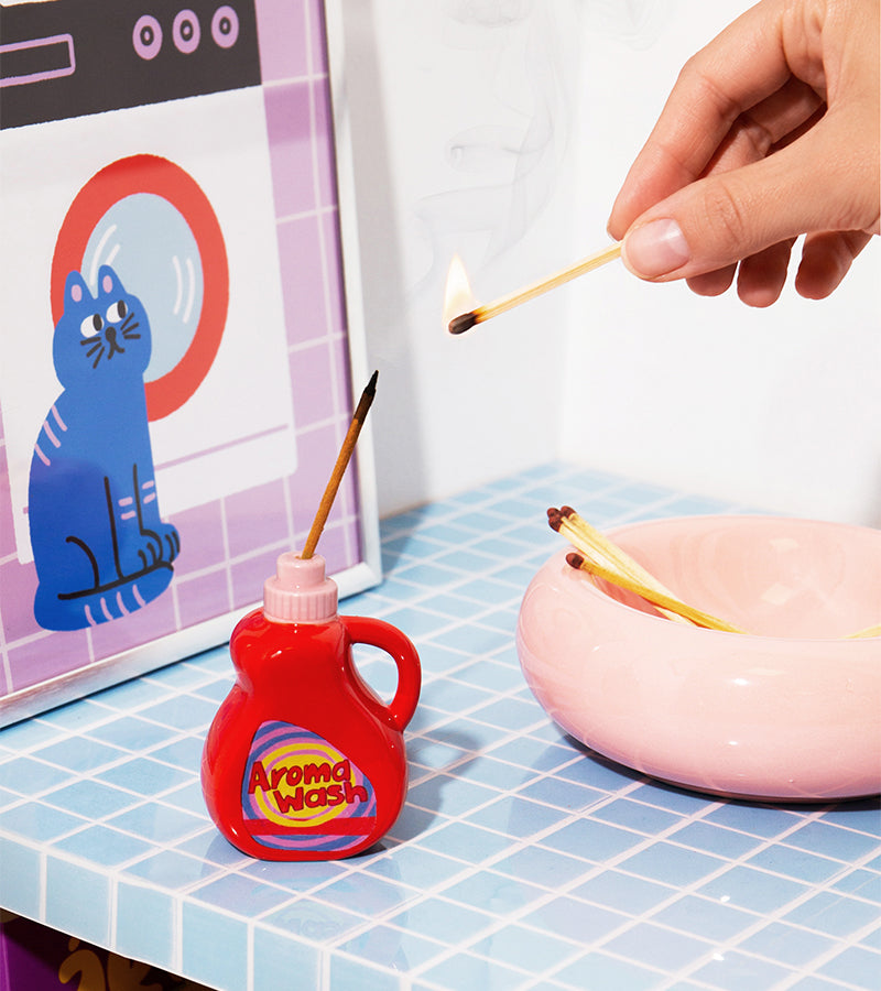 L'avant gardiste Bien-être porte-encens Lessive Freshup céramique