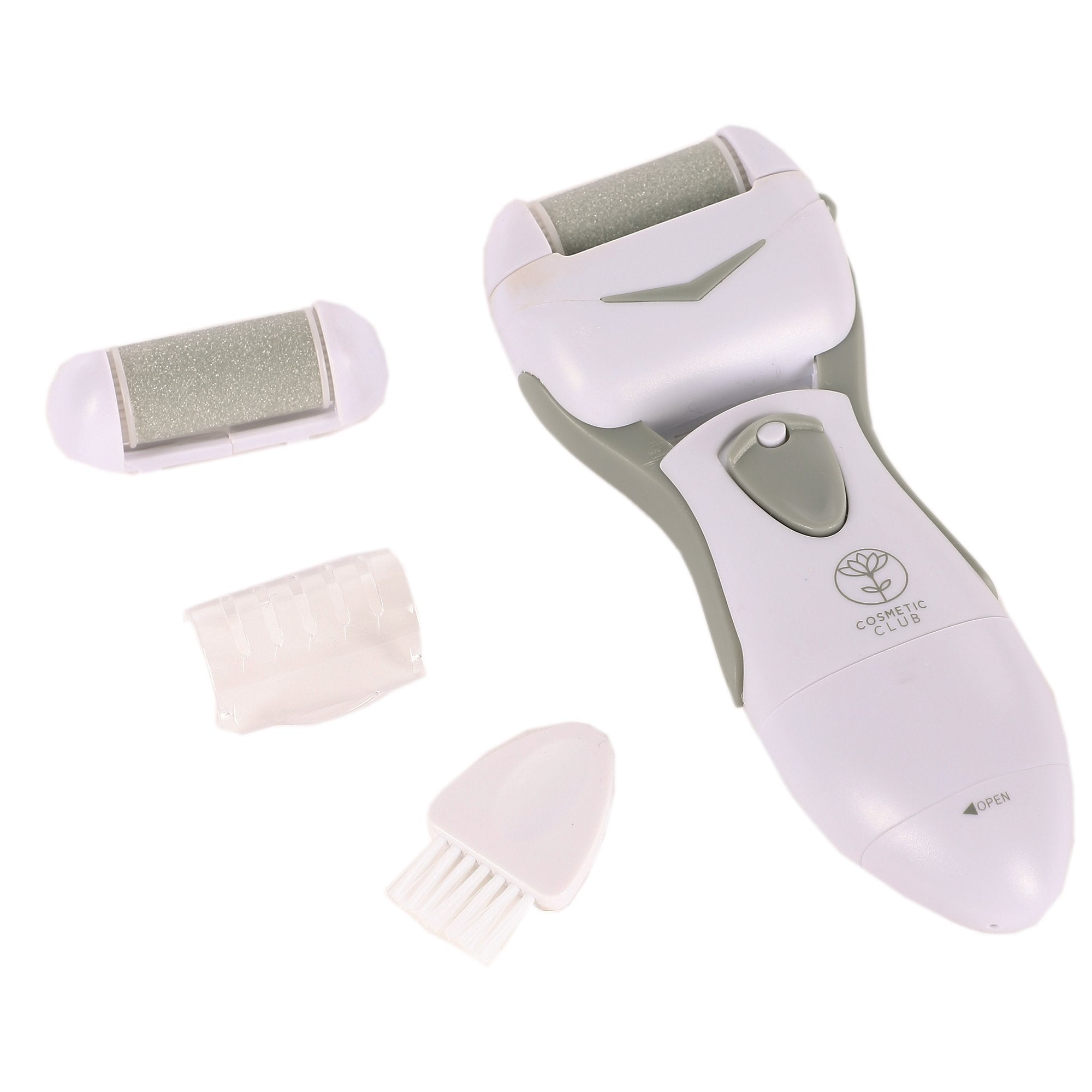 Râpe électrique pédicure anti-callosités + tête rechange + brosse