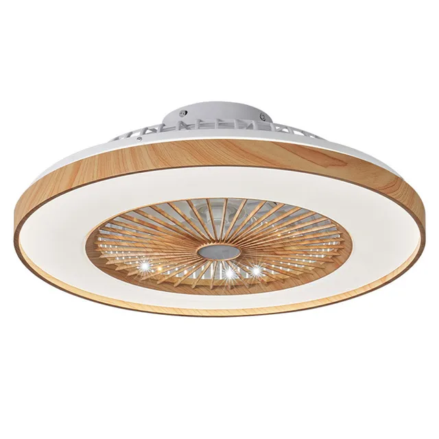 Red Deco Woodia ventilateur plafond 48cm LED 2700lm noir