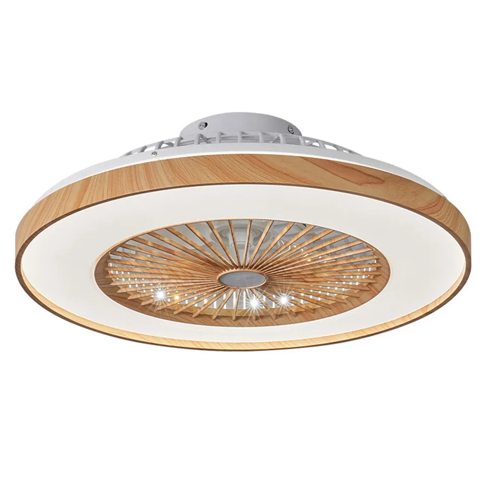 Red Deco Woodia ventilateur plafond 48cm LED 2700lm noir