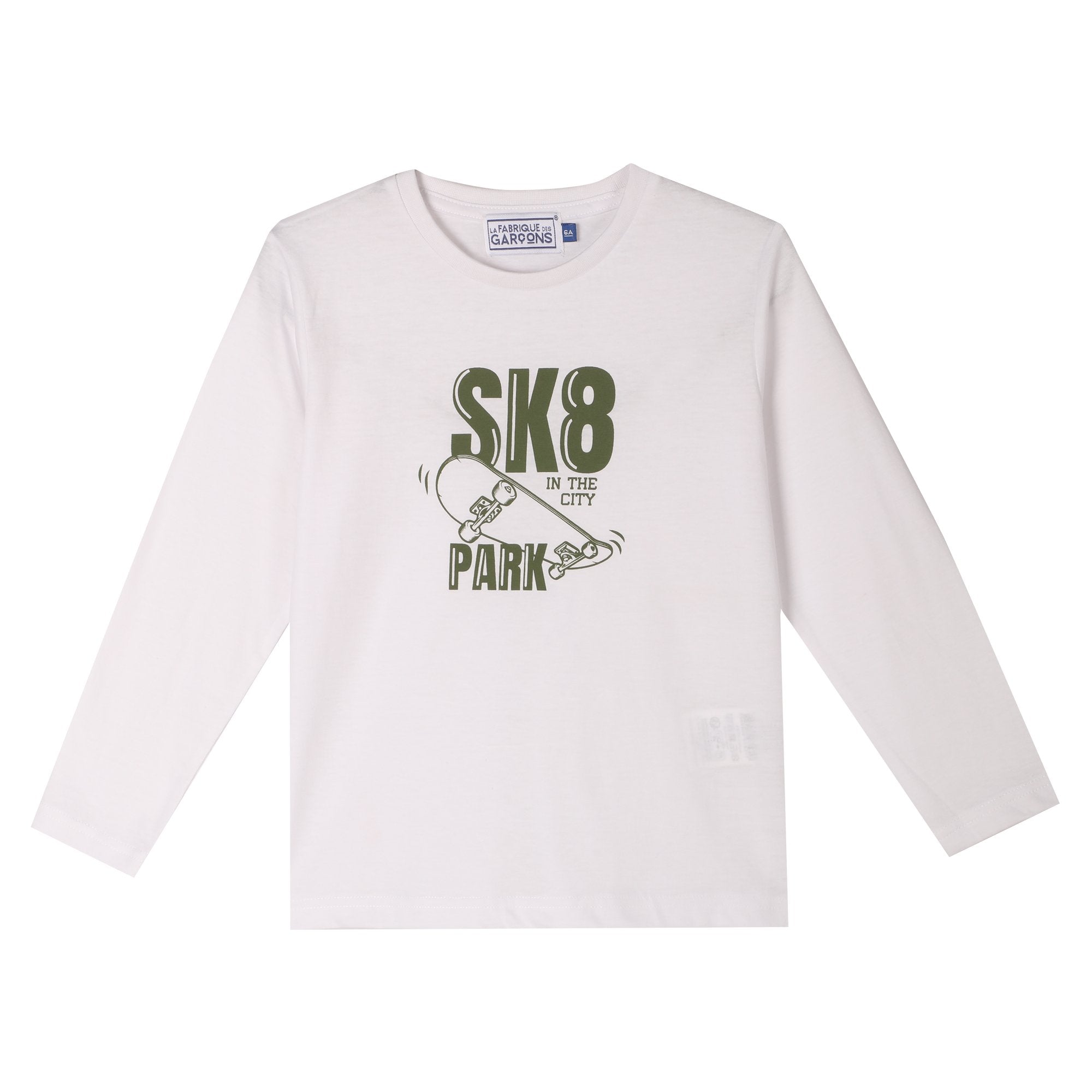 Stokomani Mode lot 2 tee-shirts blanc coton enfant
