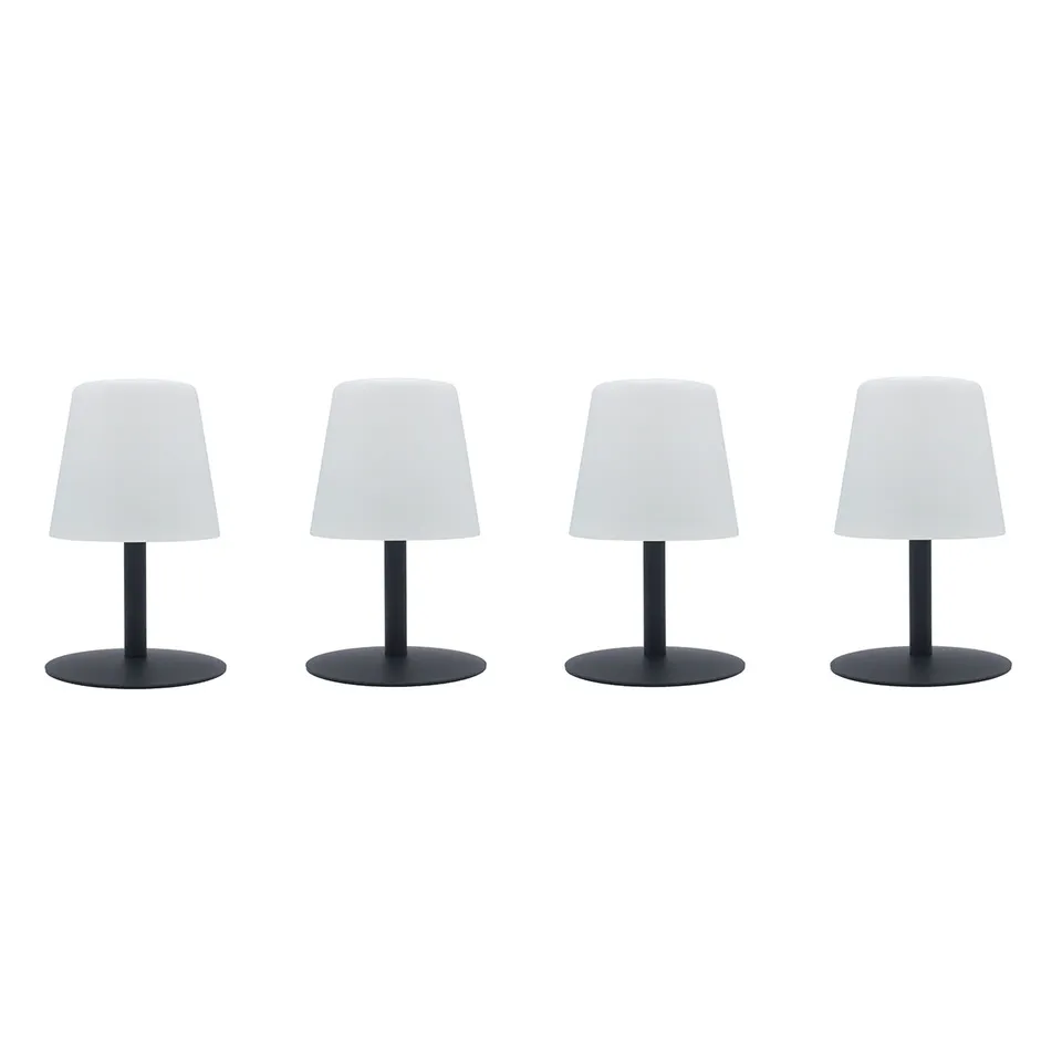 Red Deco Standy Mini Rock H25cm lampe sans fil lot 4 gris