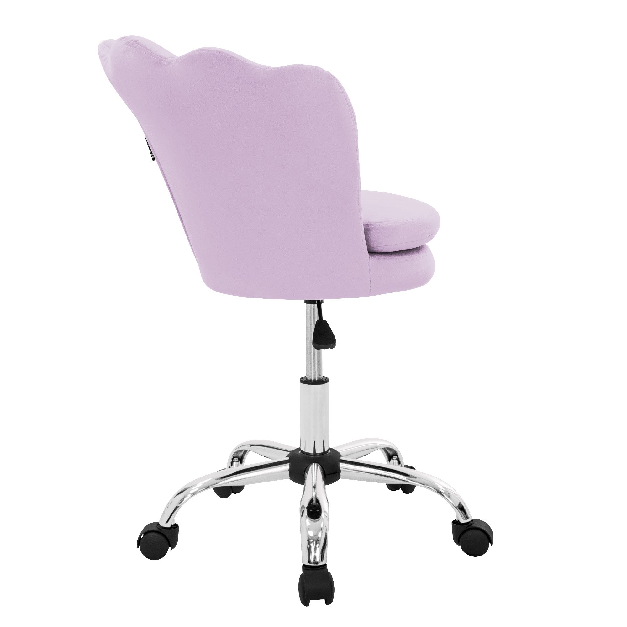 ECD Germany Möbel chaise bureau velours 55x60 lilas coquillage