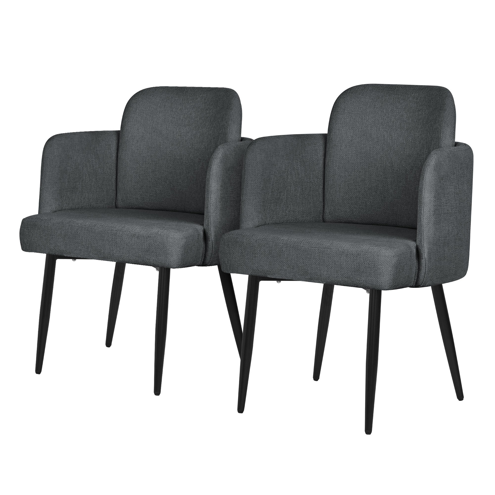 ML-Design chaise salle à manger tissu anthracite 59x86x59 cm