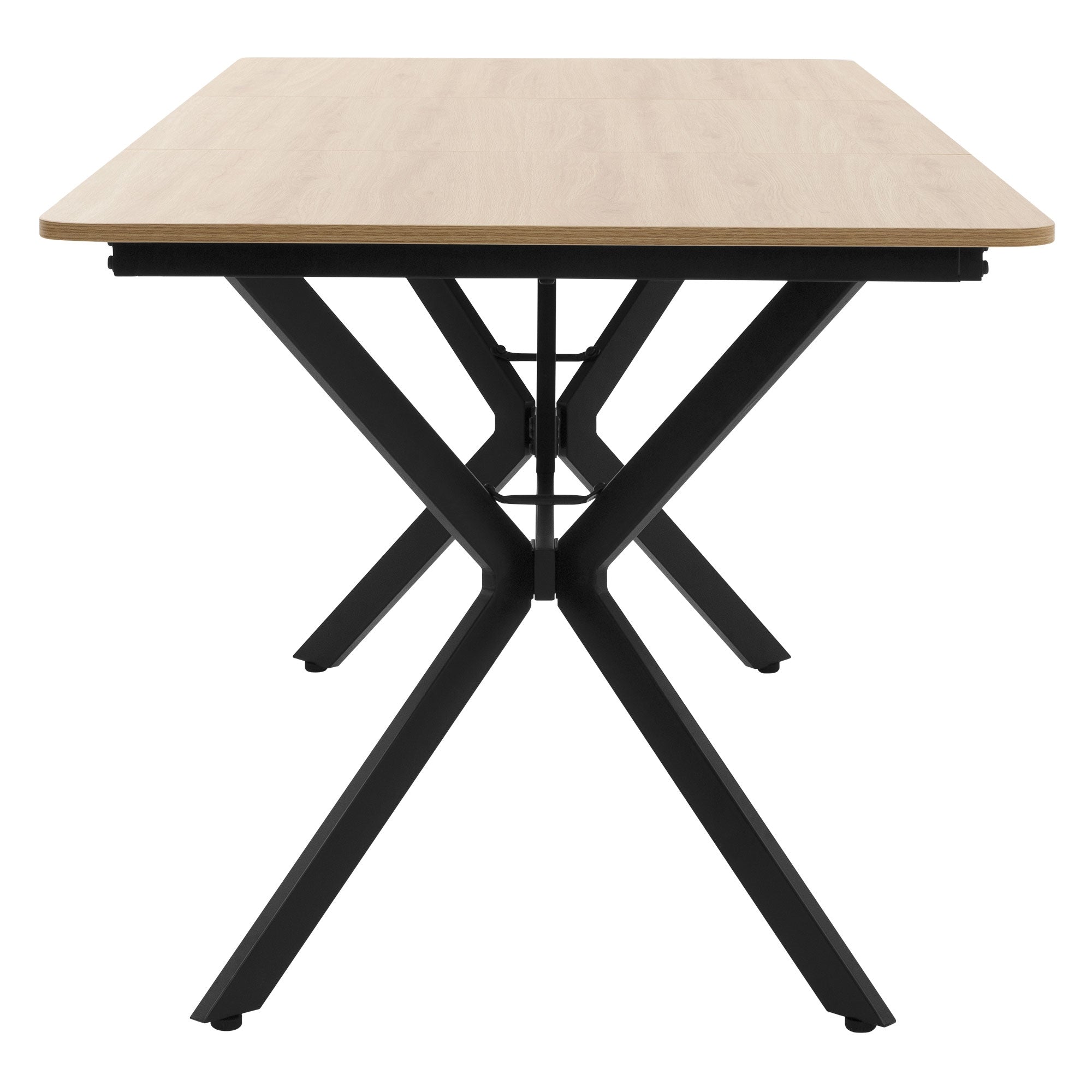 ECD Germany Möbel table à manger 180x80 bois clair 6 places