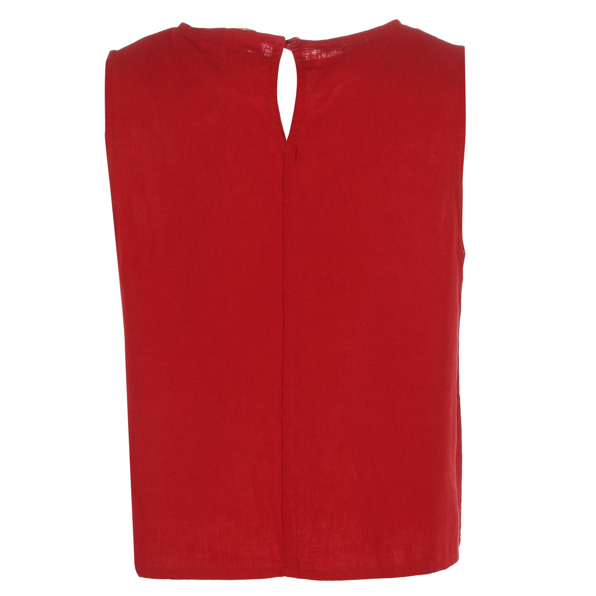 Stokomani Mode Top sans manche rouge haut femme taille 38