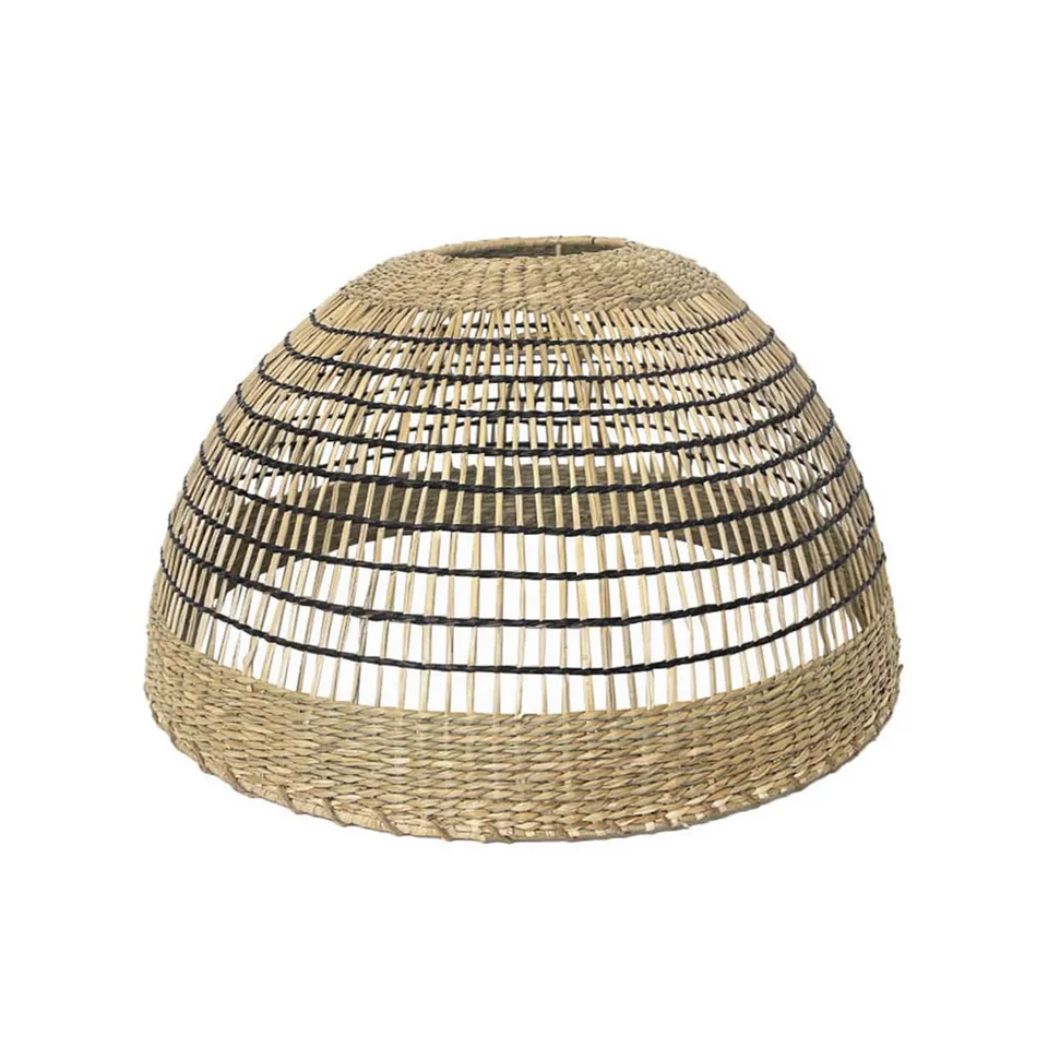 Red Deco Cesare abat-jour herbe marine E27 bohème 38cm