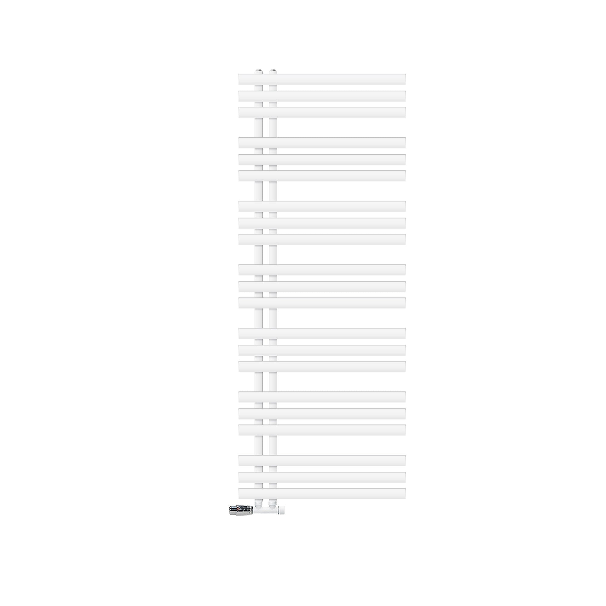 ECD Germany 600x1600 radiateur sèche-serviettes blanc raccord central