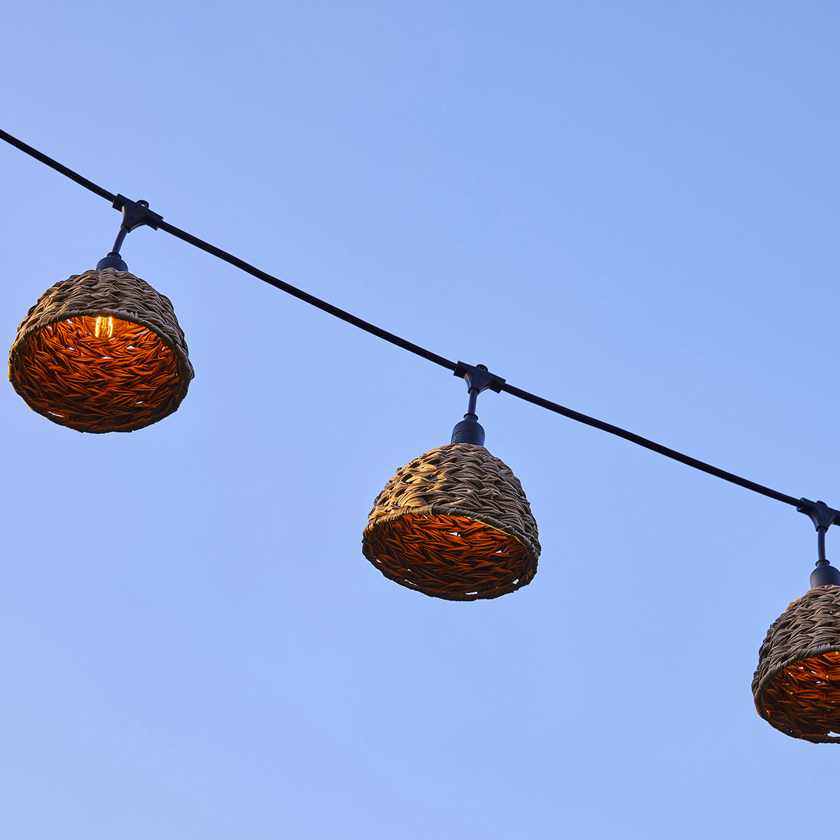 Red Deco Mellow Light guirlande rotin 6m 7 LED