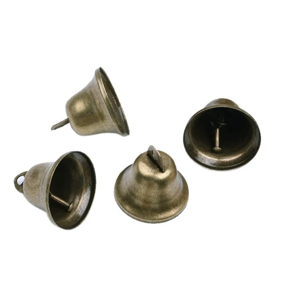 Milisten clochette main cuivre marron 38 mm lot de 20