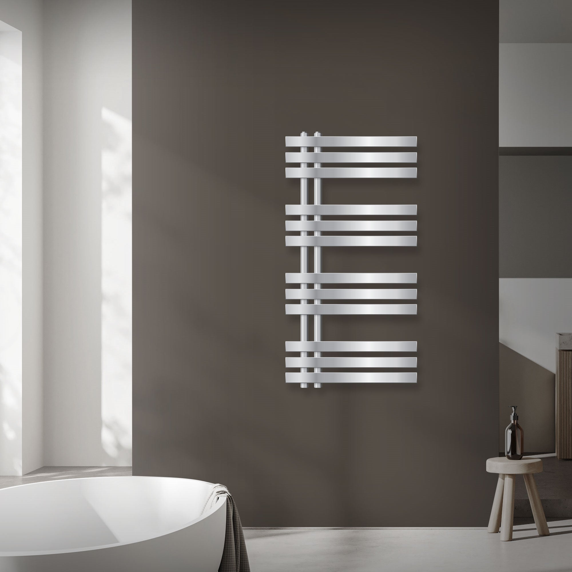 ECD Germany Heizungen radiateur sèche-serviettes chromé 500x1000 mm 600W