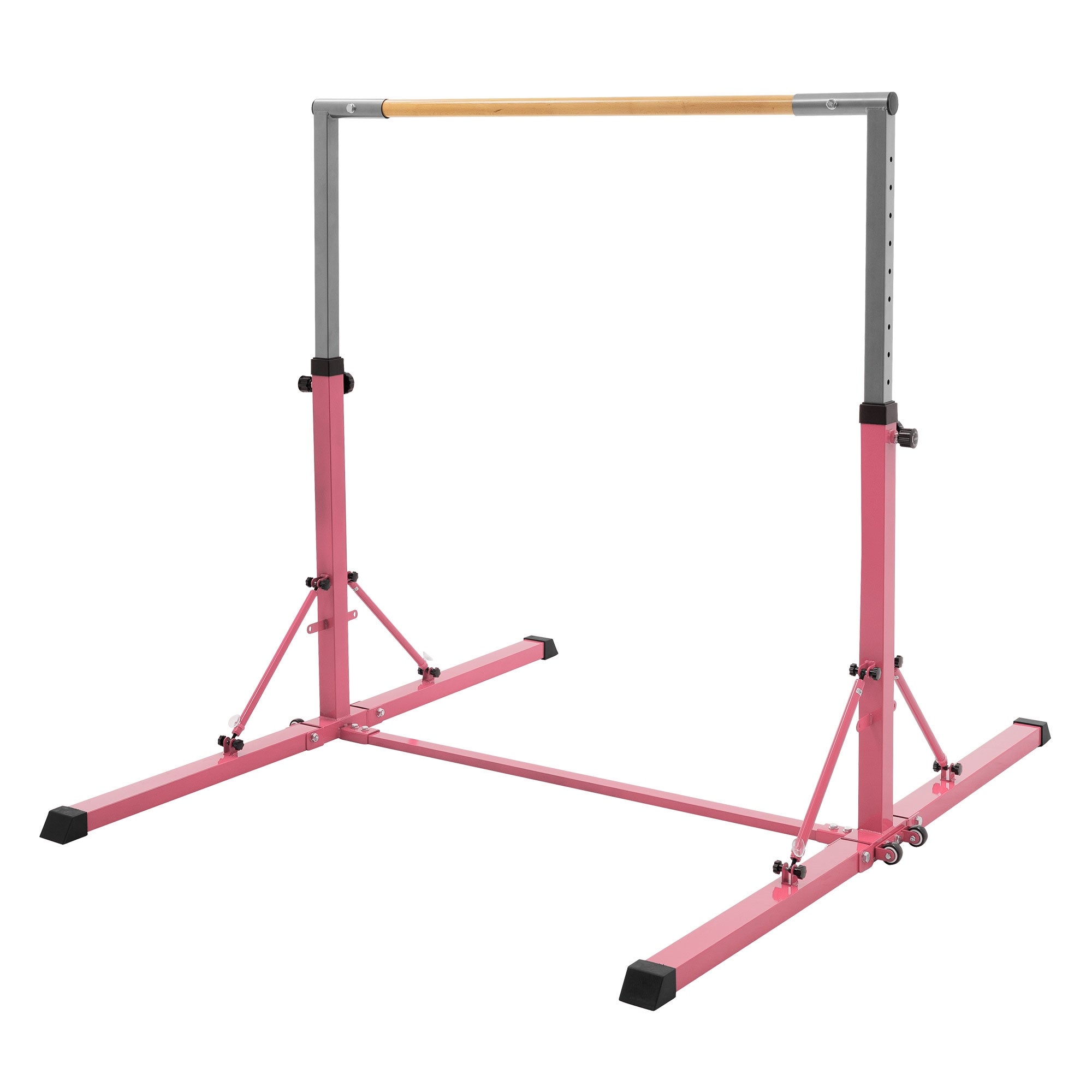 ECD Germany Kinder Barre gym Hauki bleue pliable 95,5-150 cm