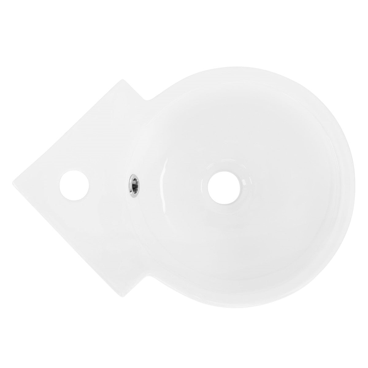 ECD Germany Sanitär LuxeBath lavabo noir avec bonde argent