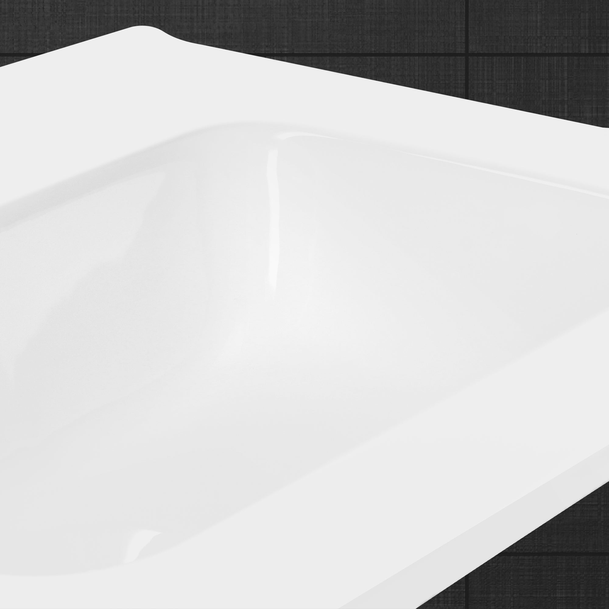 ML-Design vasque 71 cm blanc céramique bonde blanche trop-plein