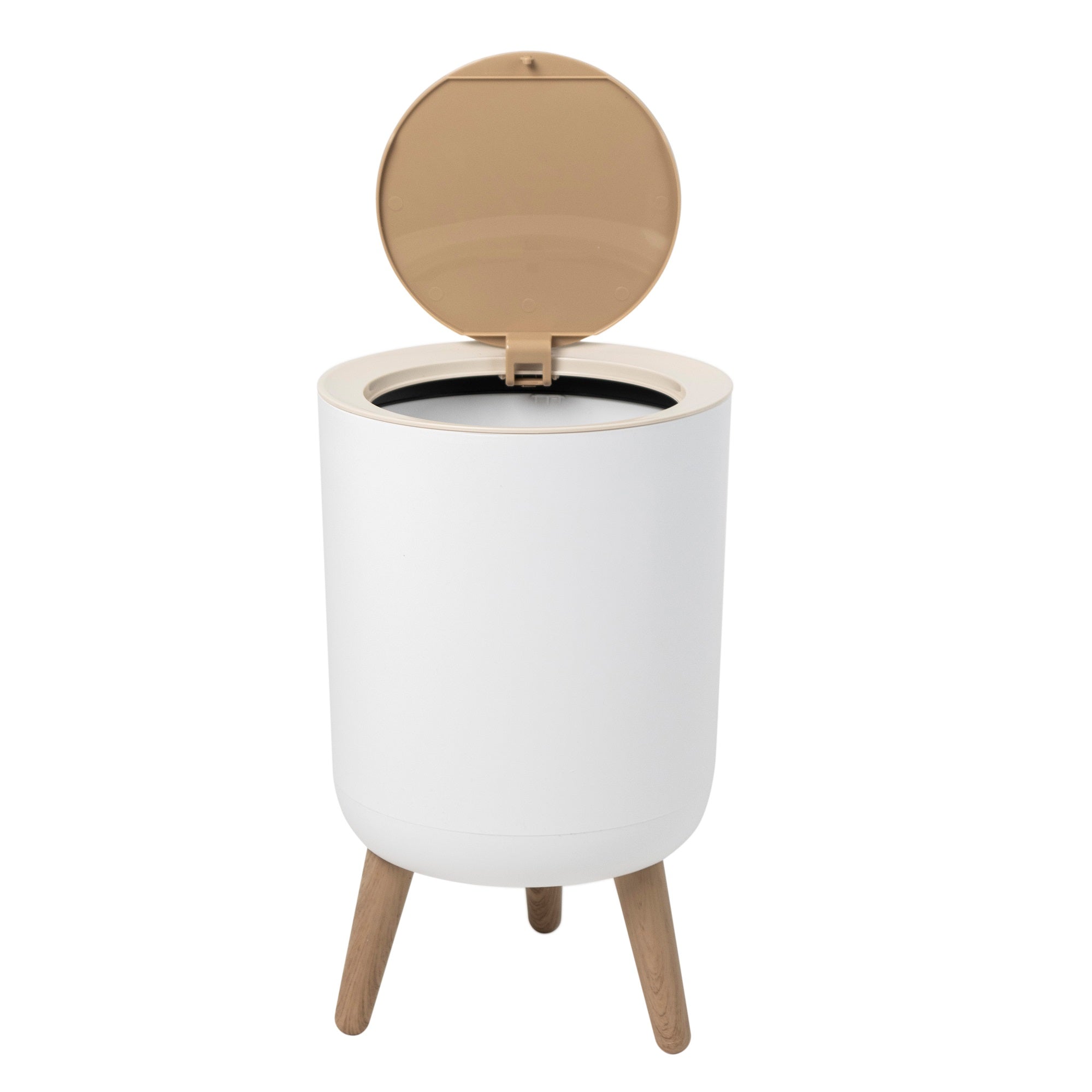 Red Deco Malmo lot 3 poubelles salle de bain bois 7L touch