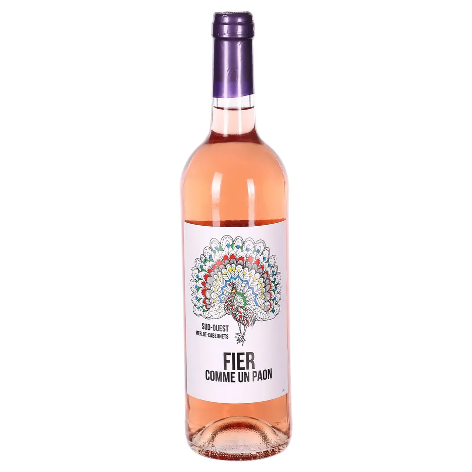 Fier Comme un Paon Merlot Cabernets rosé 2022 75cl