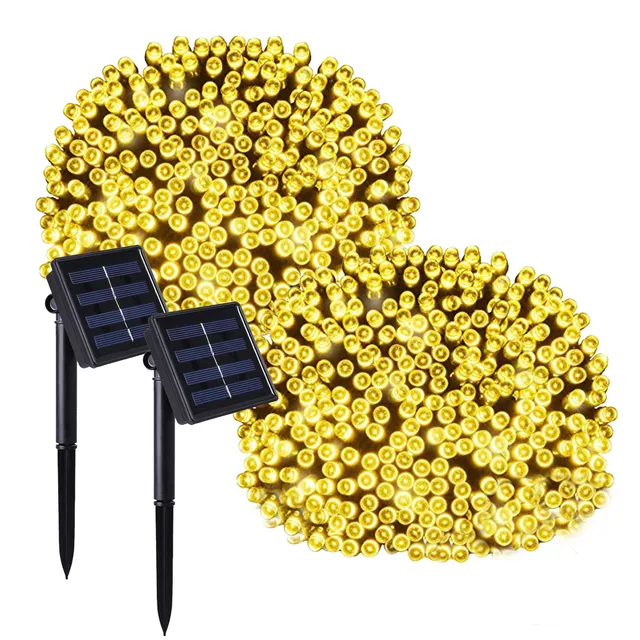 Red Deco Yogy Solar Warm guirlande solaire 200 LED 16,9 m lot 2