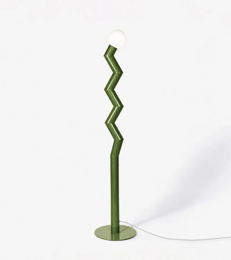 L'avant gardiste Zigmo lampadaire zigzag seventies