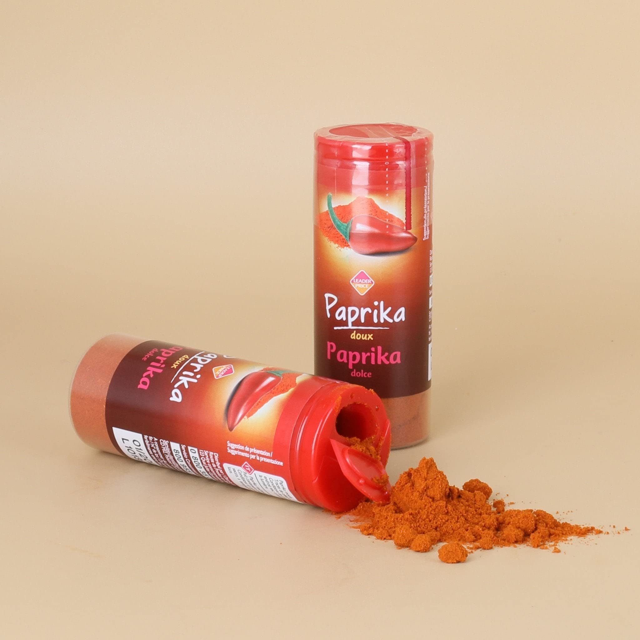 Leader Price paprika moulu doux épice 30g goût doux