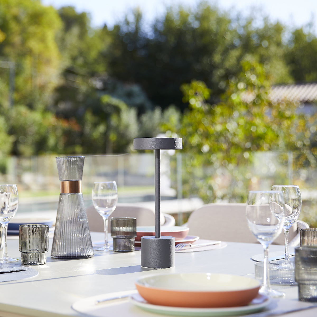 Red Deco Roby H30 lampe sans fil gris foncé tactile