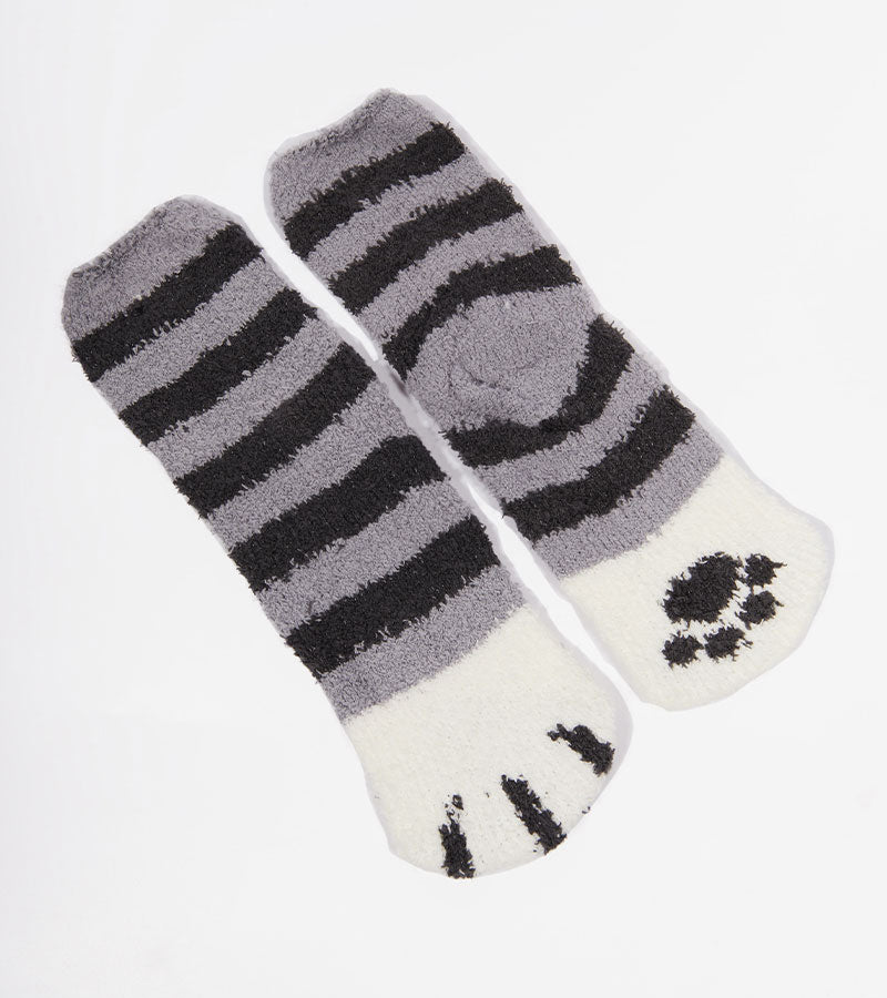 L'avant gardiste Chaussettes chat moumoute tâches marron