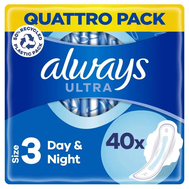 Always Day & Night Long Plus T3 serviettes hygiéniques 40 unités