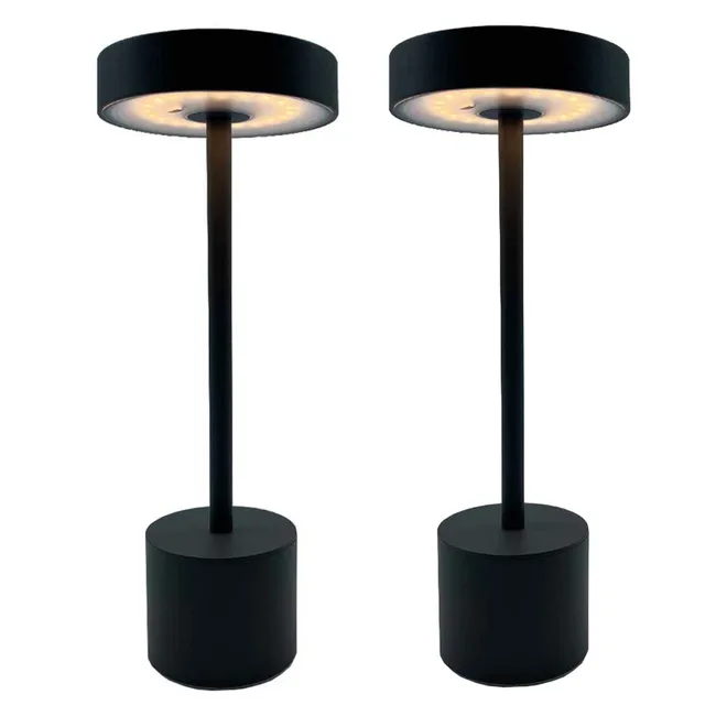 Red Deco Roby lampe sans fil lot 2 gris LED tactile H30 cm