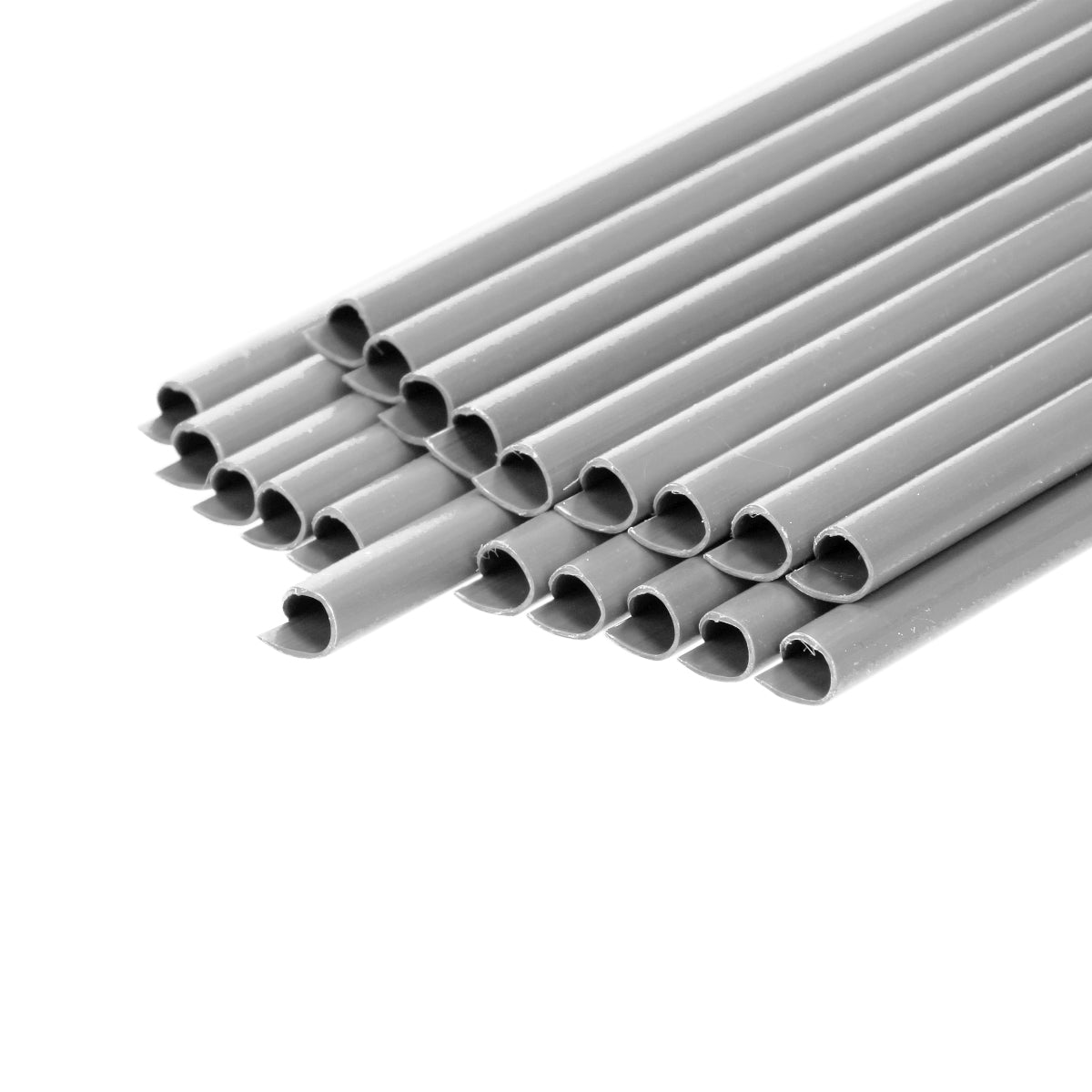 ECD Germany Garten Brise-vue PVC gris rouleau 35 m