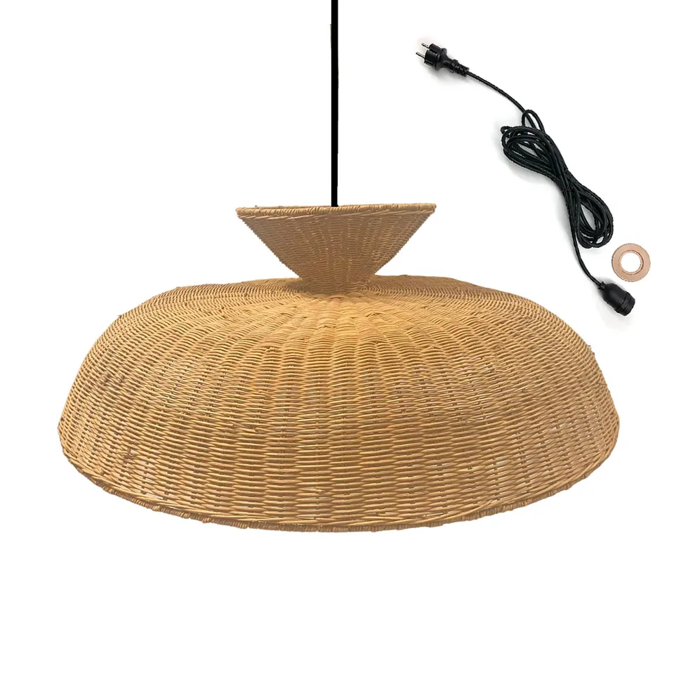 Red Deco Darma Outdoor Cable suspension rotin 80cm E27 5m