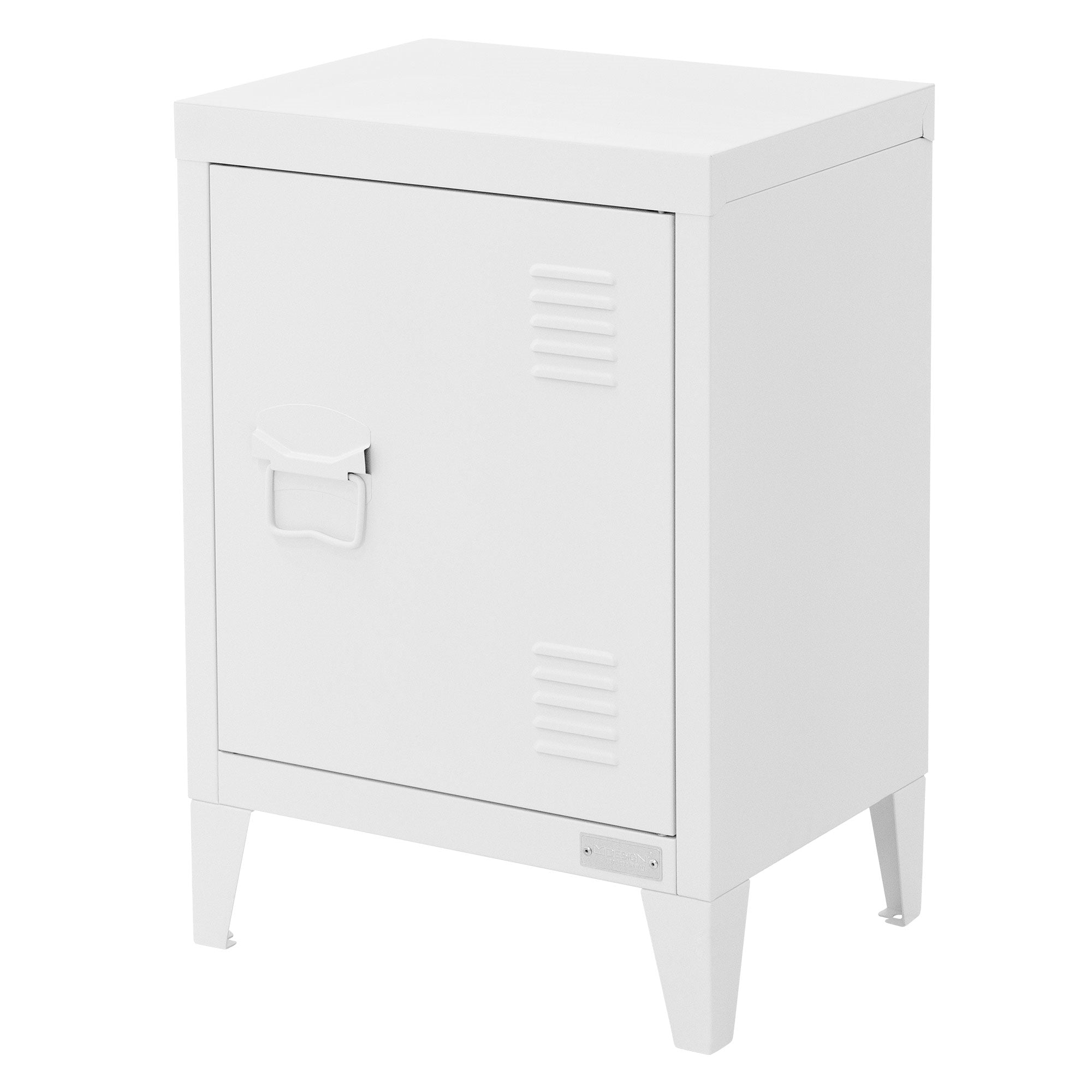 ML-Design chevet métal noir 40x30x58 cm porte ventilée