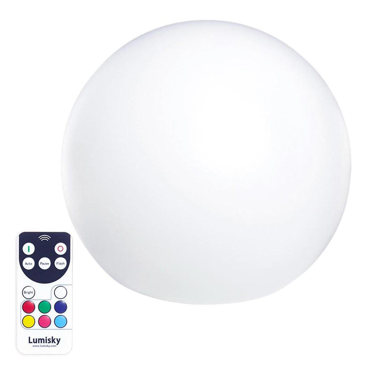 Red Deco Bobby boule lumineuse flottante 30cm RGB