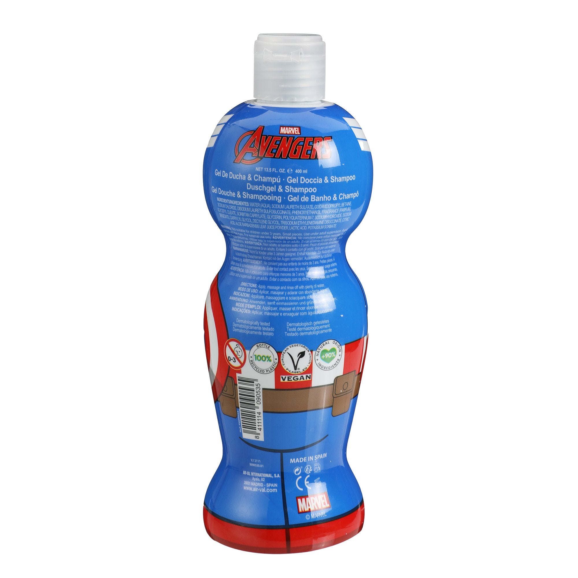 Stokomani Beauté Gel douche shampoing 2en1 Captain America