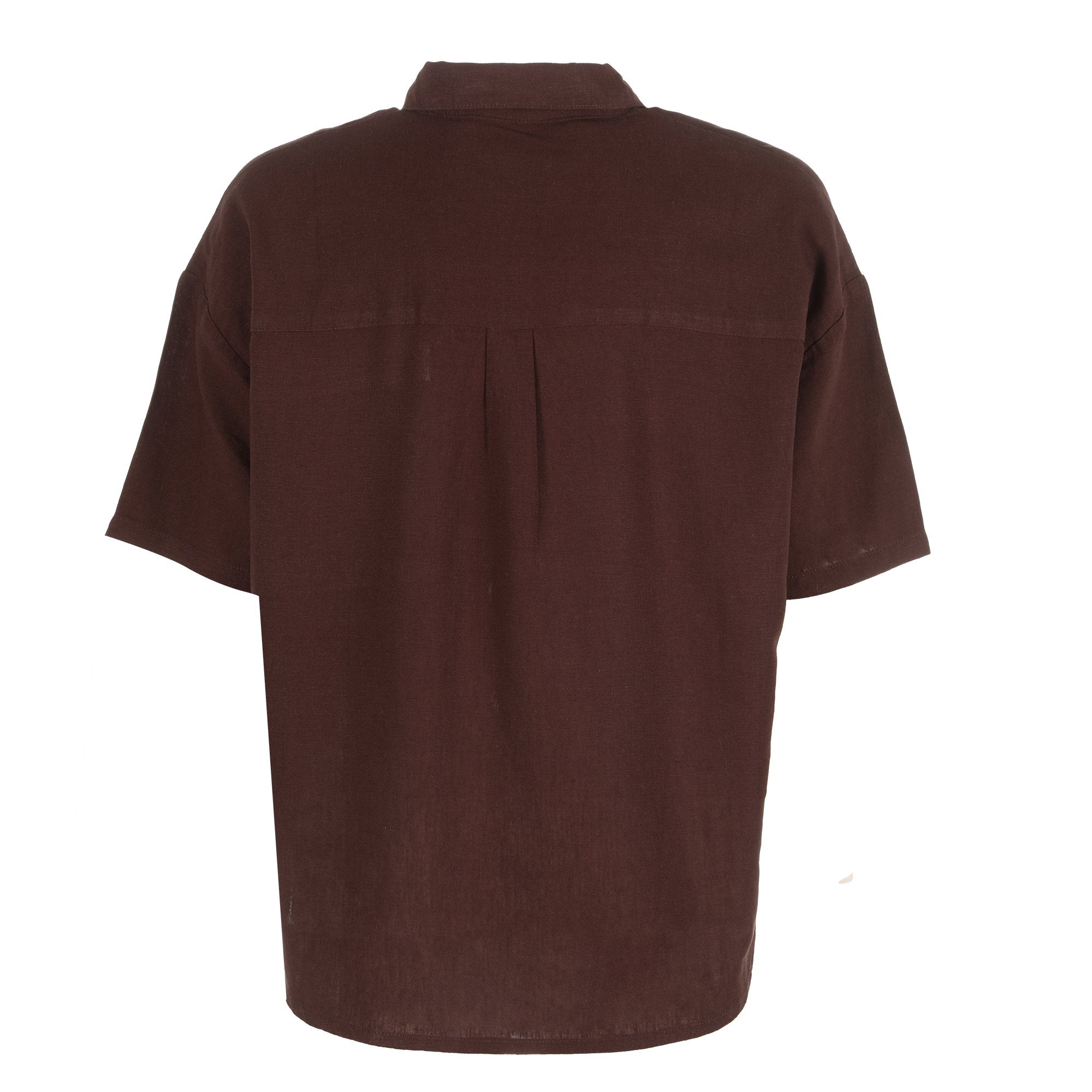 Stokomani Mode Chemise rouge manche courte femme
