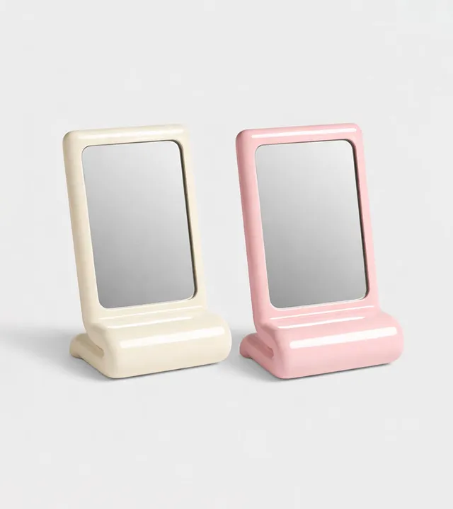 L'avant gardiste Objets déco Miroir vanity blanc coiffeuse