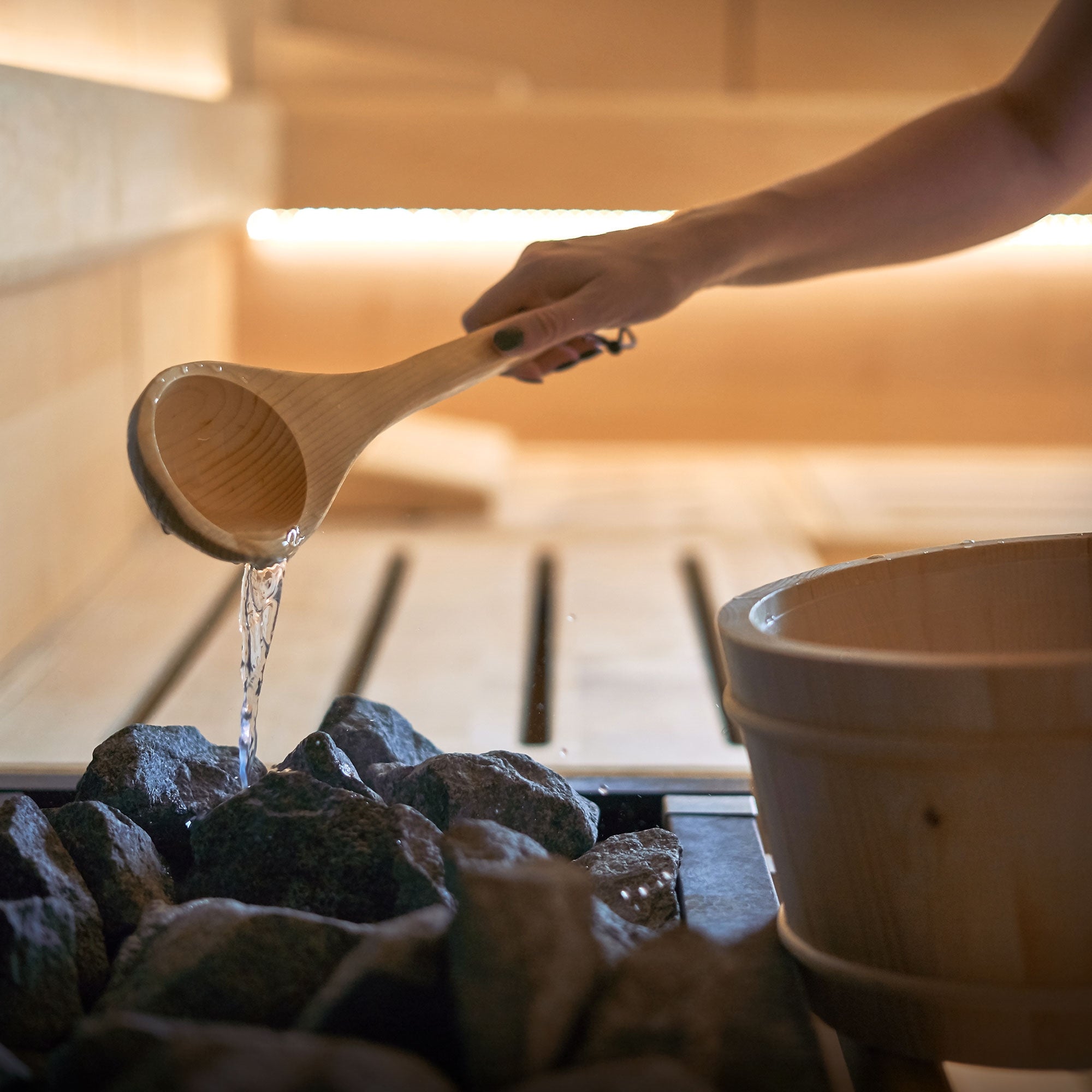 LuxeBath Haus Wohnen kit sauna seau 4L pin 2 pièces