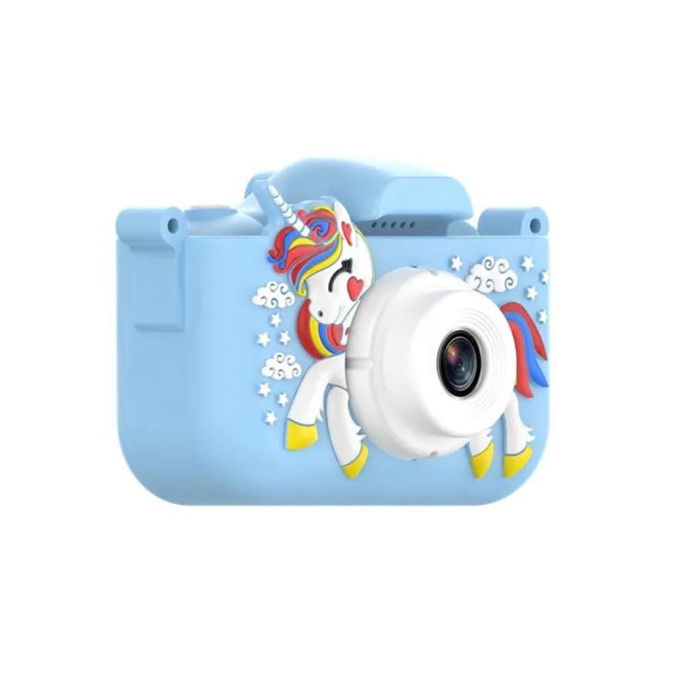 UNICAM Appareil Photo Enfant Licorne Bleu 20MP 1080P