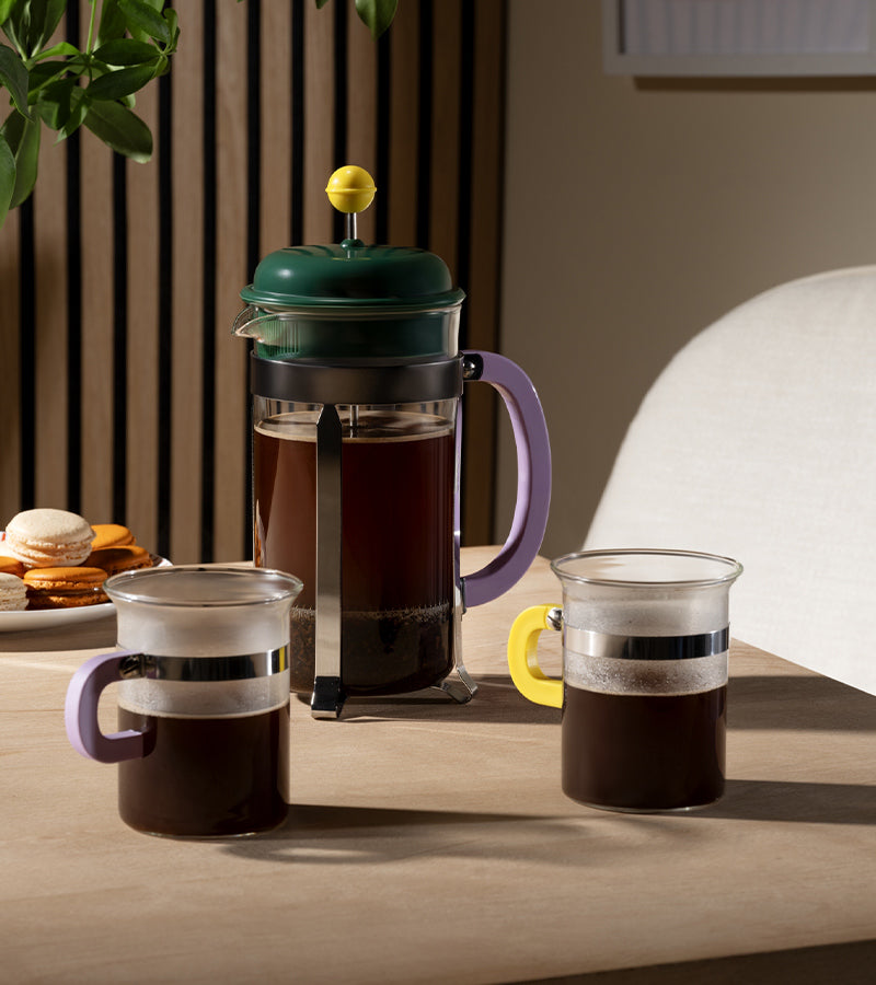 Bodum Moma Cafetière à piston bleue design