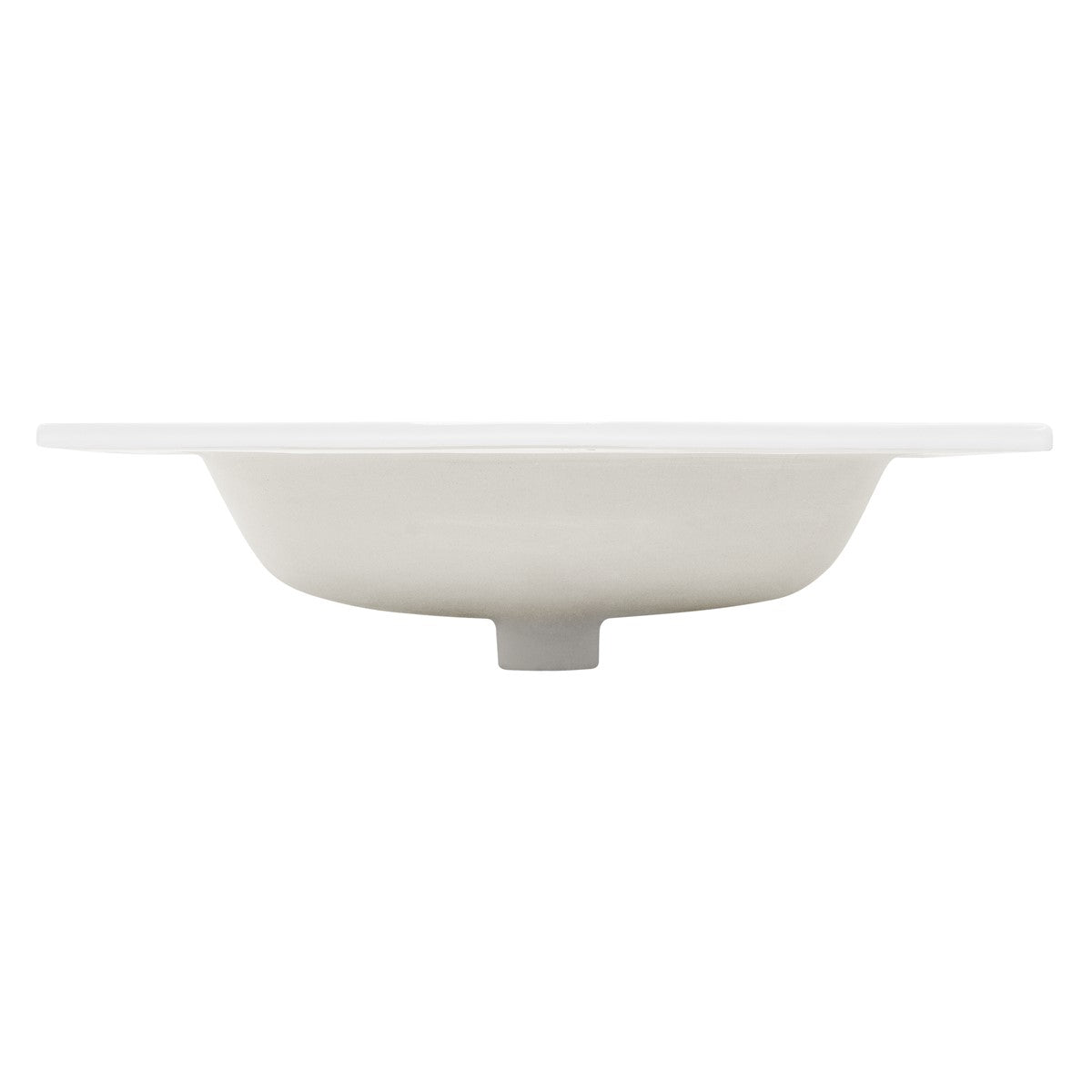 ECD Germany LuxeBath lavabo rectangulaire noir 61 cm céramique
