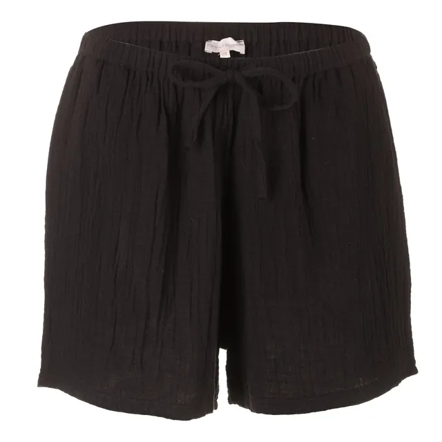 Stokomani Short en gaze de coton noir 38