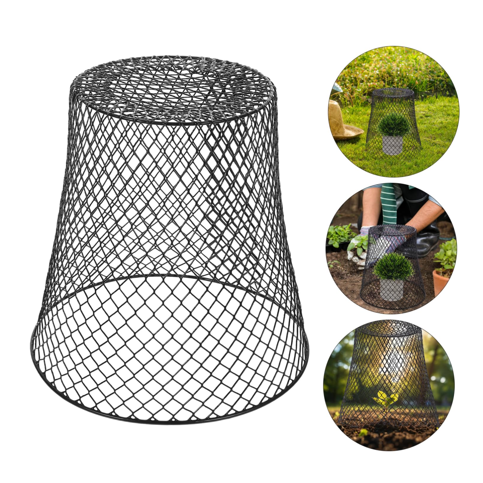 Milisten cage protection plantes fer 23 cm lot 4 réutilisable