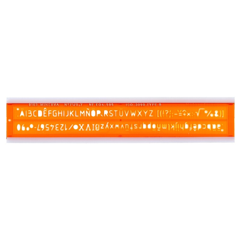 Safe Tool Trace lettres ISO 7 mm droit normographe