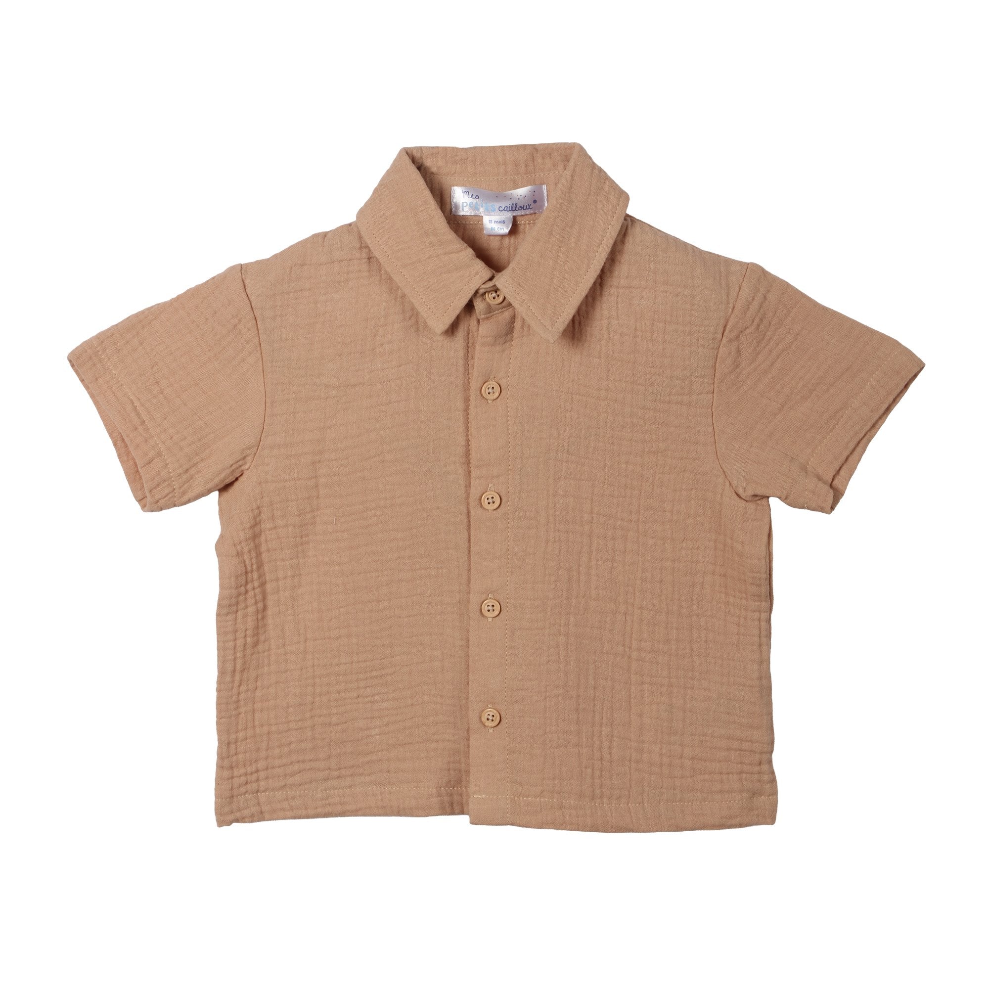 Stokomani Mode Ensemble chemisette short coton marron 12M