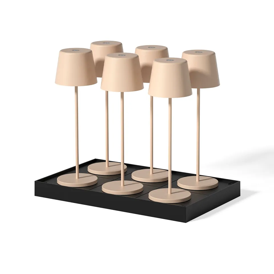 Red Deco Kelly Sand lot 6 lampes table sans fil H38cm sable