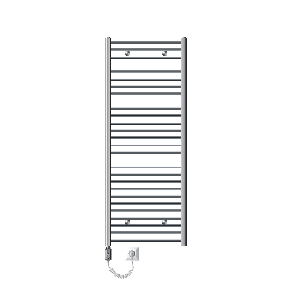 LuxeBath 600x1500 sèche-serviettes électrique chromé 1200W