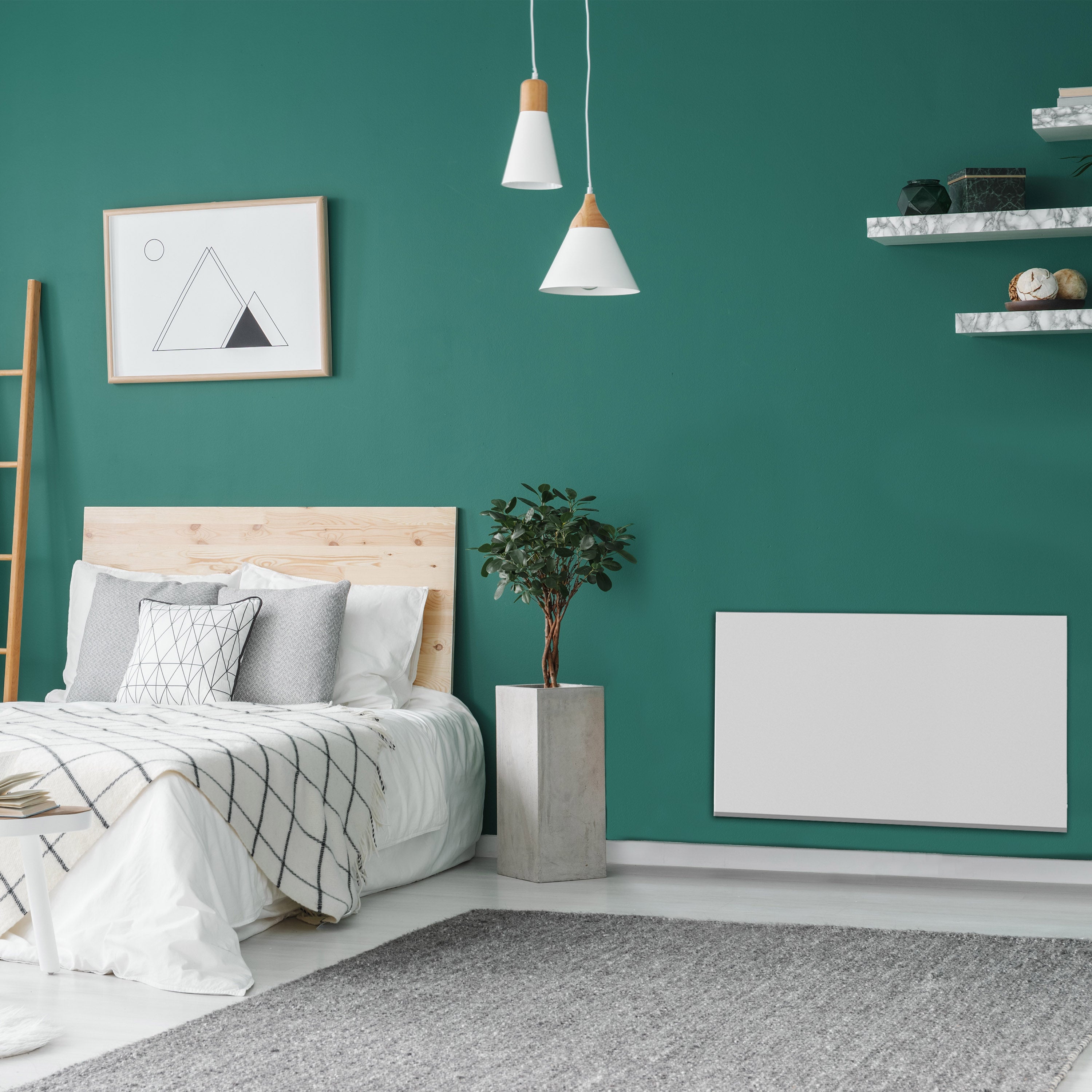 Red Deco Poas radiateur céramique 1500W blanc 15 m²
