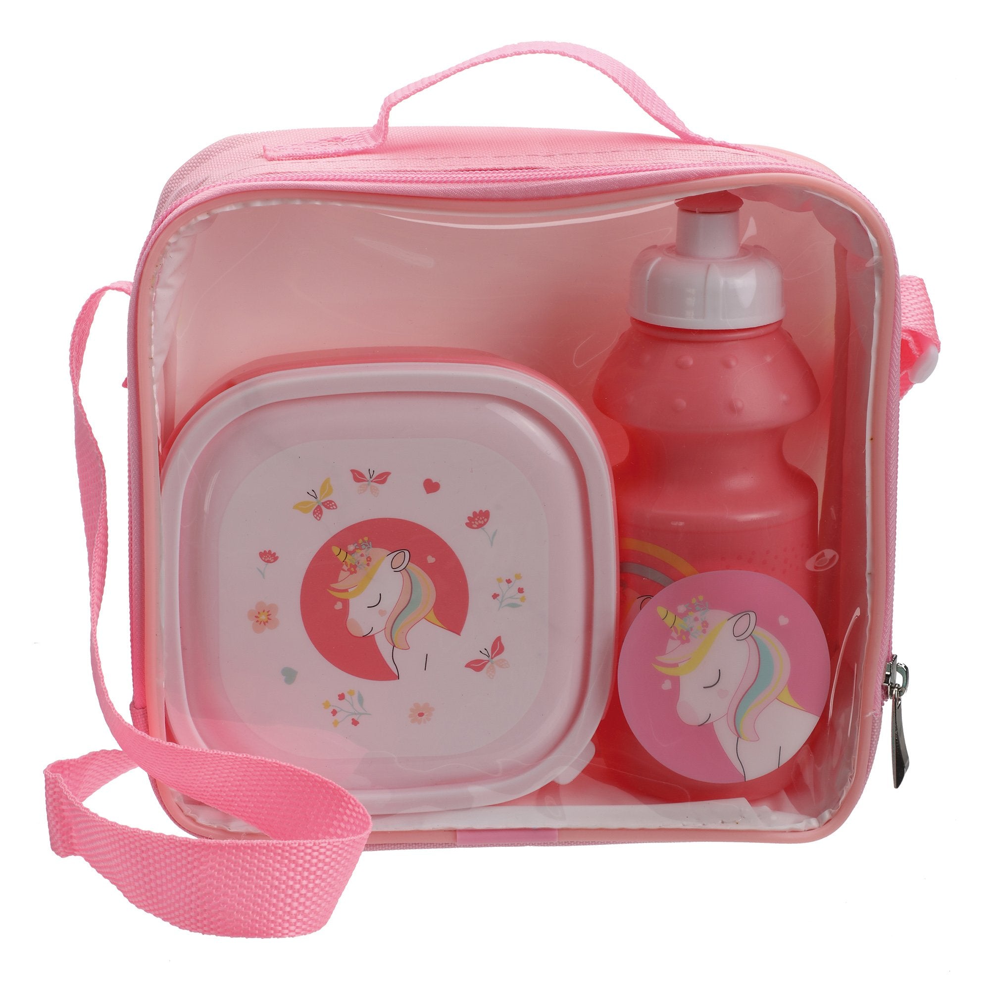 Stokomani Maison Boîte repas enfant Vert 13 cm + gourde