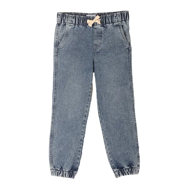 Stokomani Mode Jean jogpant bleu enfant