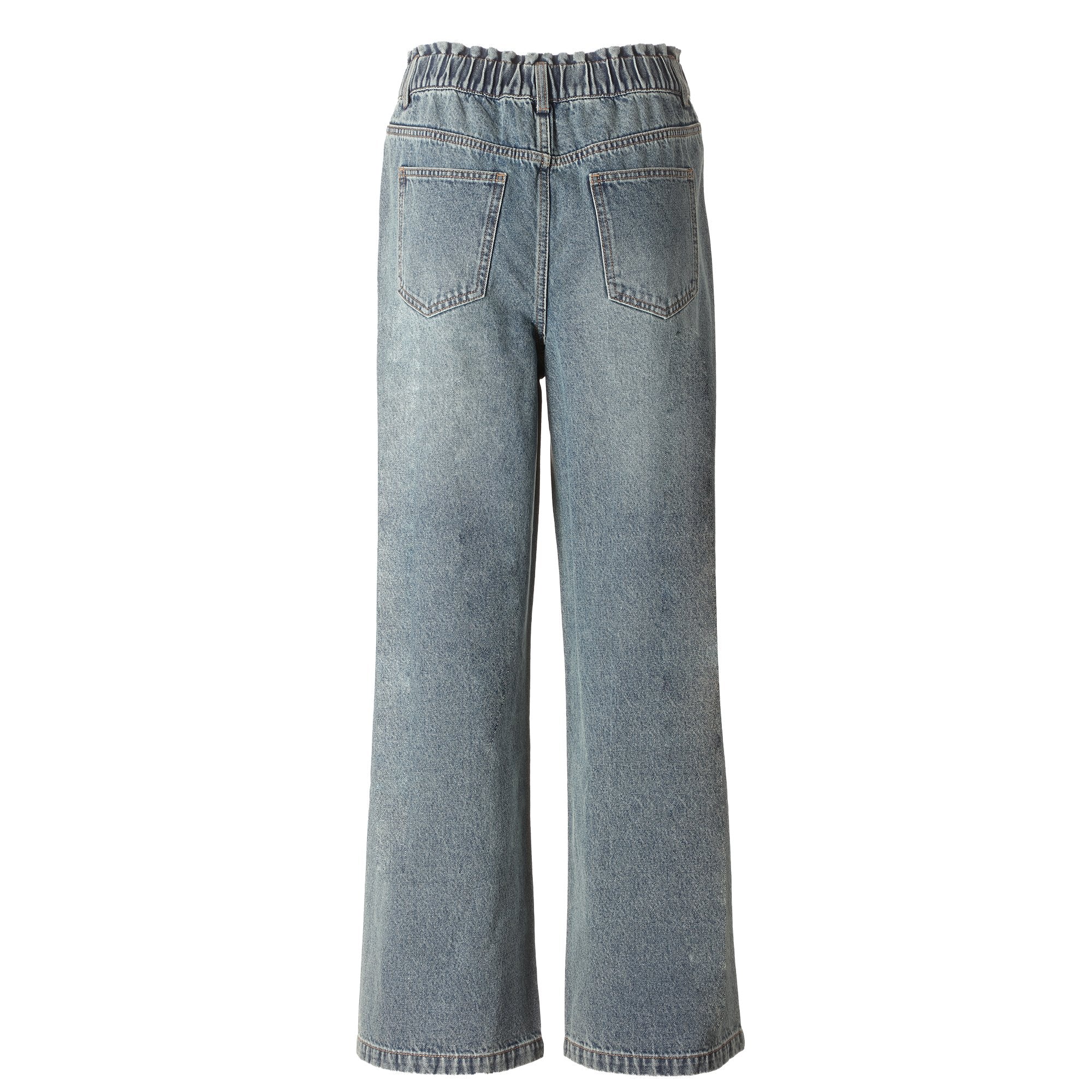 Stokomani Mode jean large bleu foncé femme