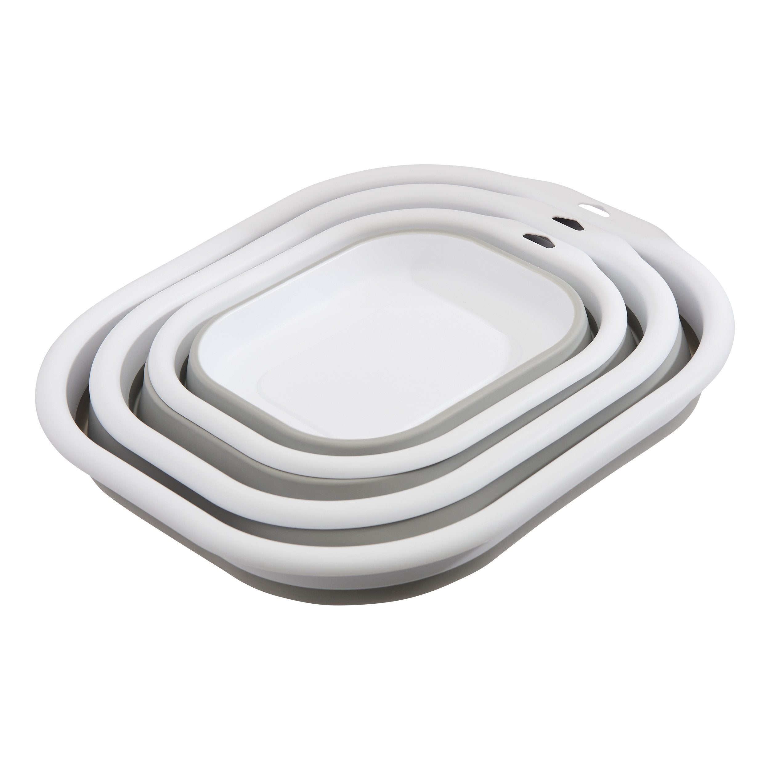Stokomani Lot 3 Bassines rétractables 3L 5L 10L pliable