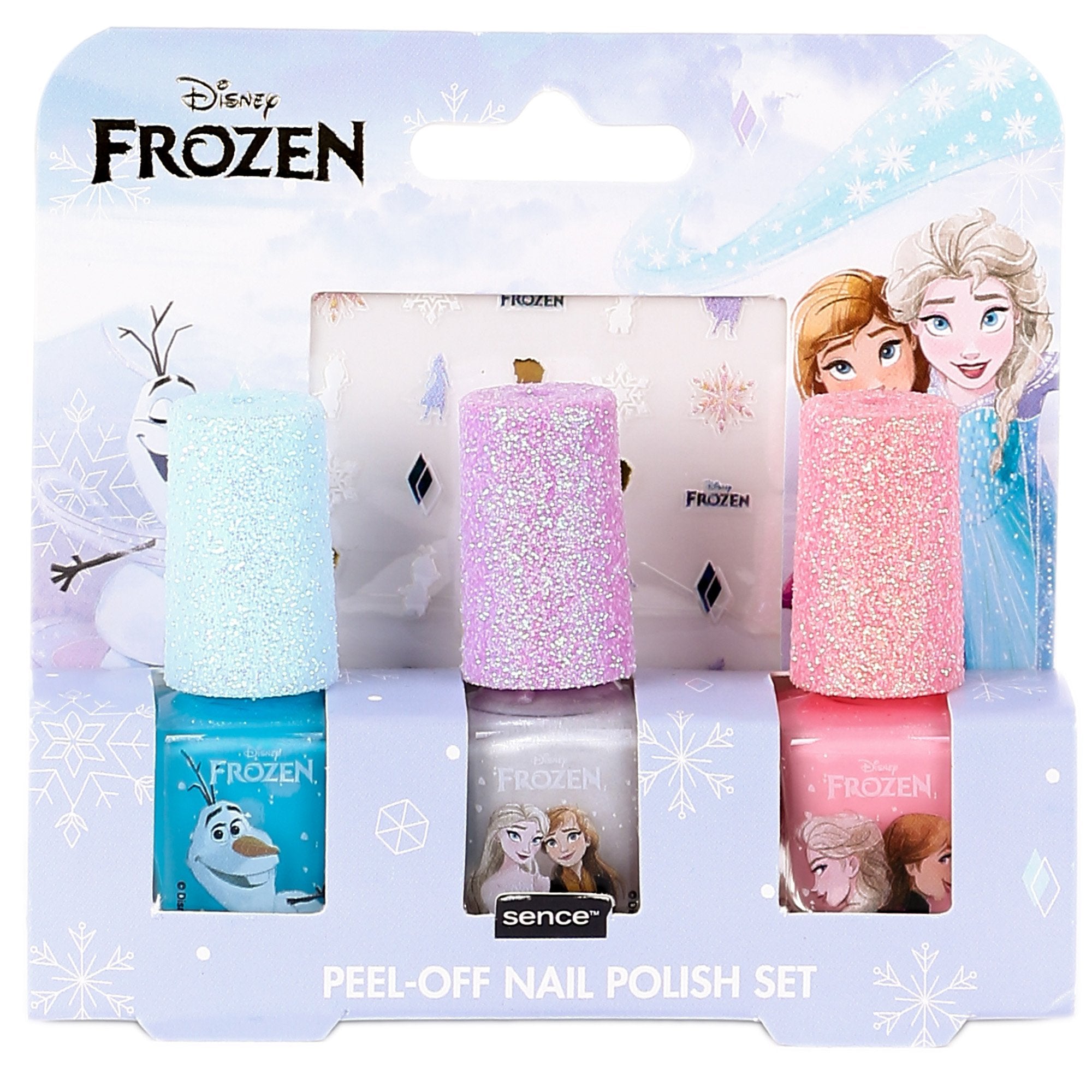 Reine des Neiges coffret 3 vernis enfant pelable